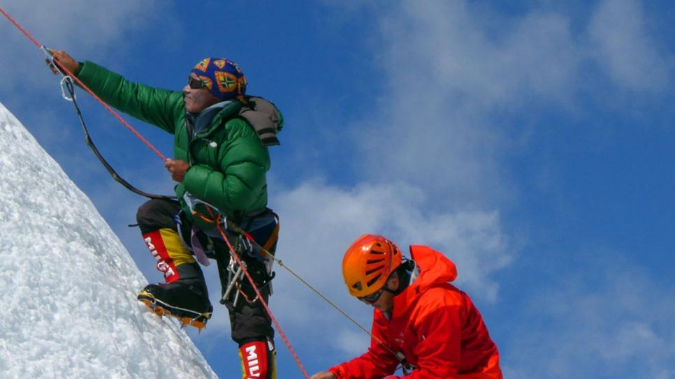Everest Glacier School on Lobuche Peak